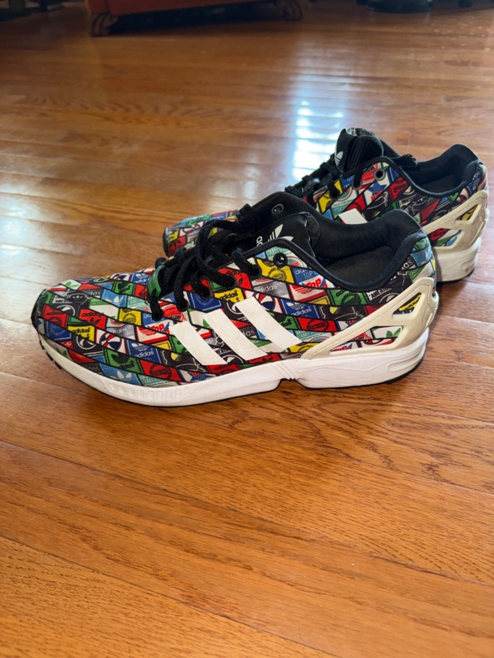 Men’s Multicolor Adidas Zu-Flux Tortion Graphic Sneakers limited edition - Picture 3 of 7